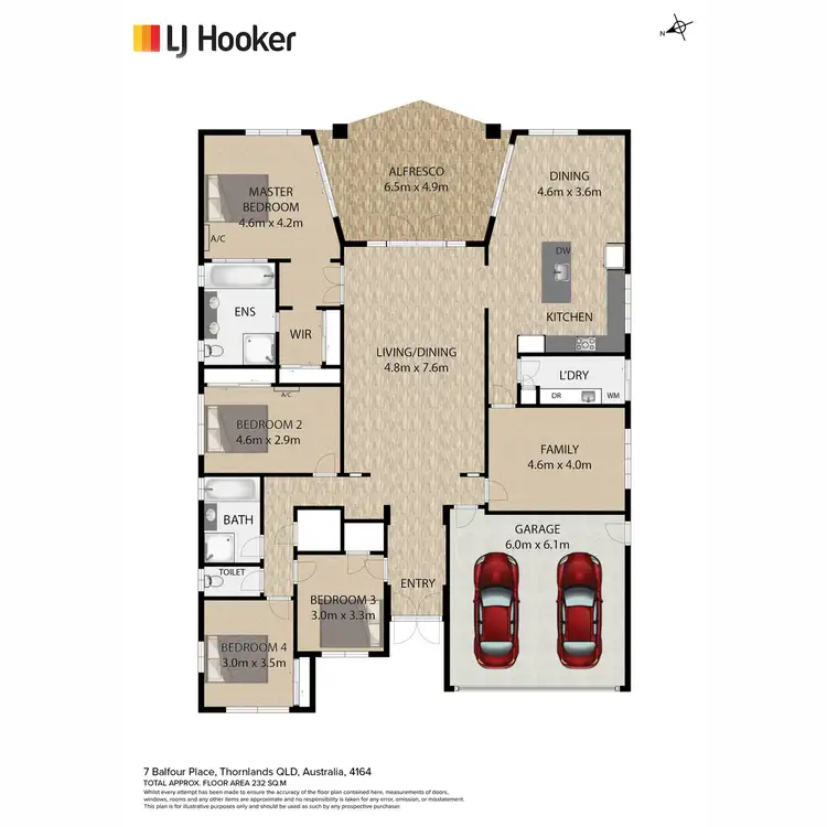 Floorplan of Homely house listing, 7 Balfour Place, Thornlands QLD 4164