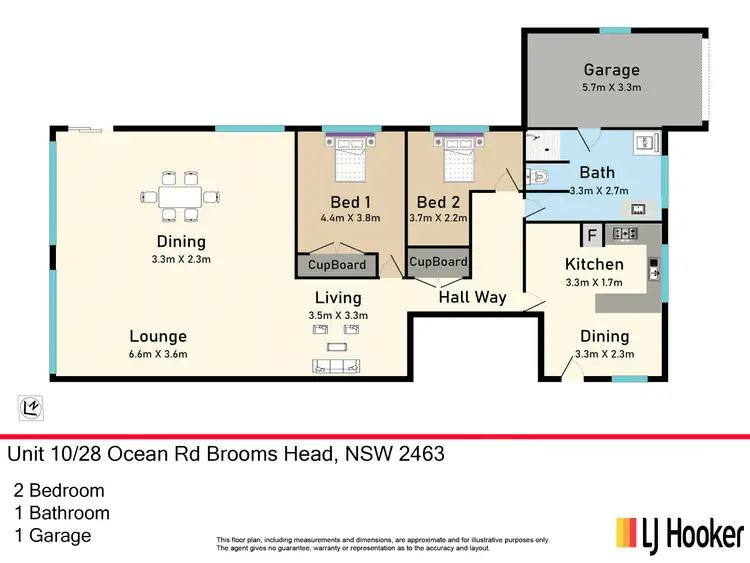 Floorplan of Homely unit listing, 10/28 Ocean Road, Brooms Head NSW 2463