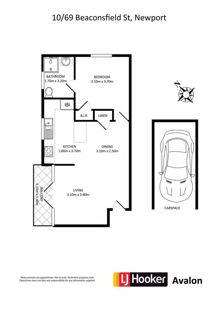 Floorplan of Homely unit listing, 10/69 Beaconsfield Street, Newport NSW 2106