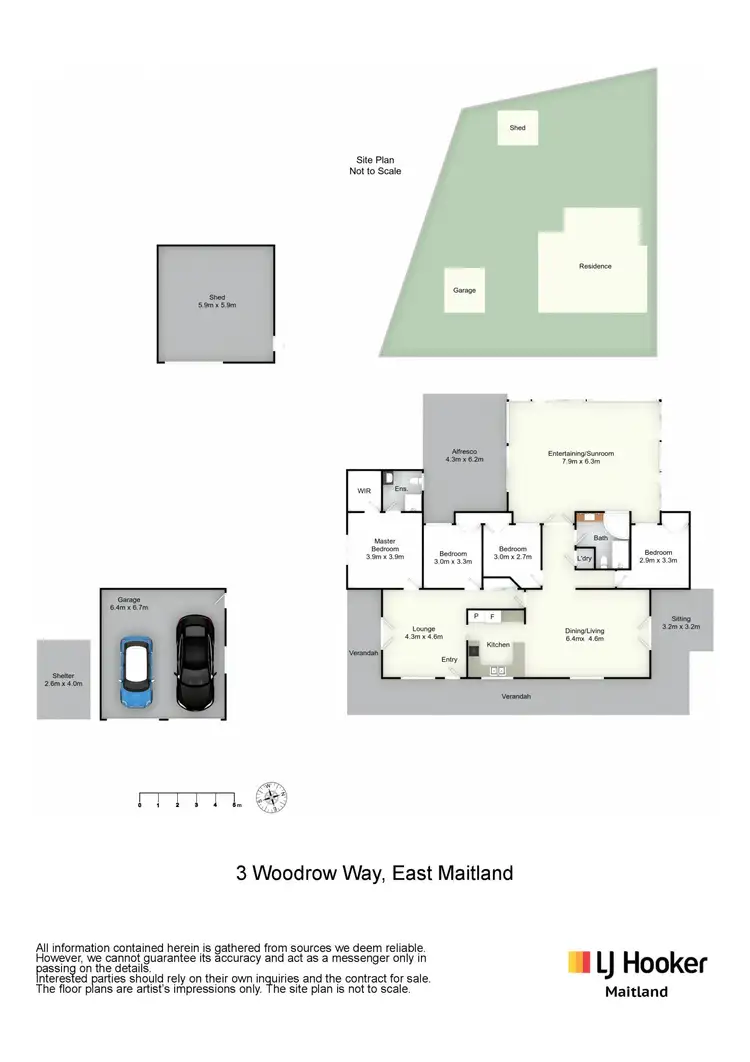 Floorplan of Homely house listing, 3 Woodrow Way, East Maitland NSW 2323