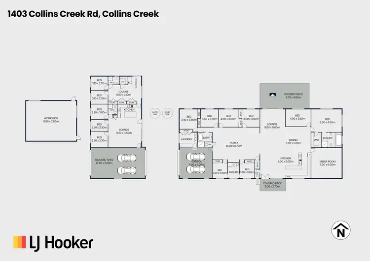 Floorplan of Homely rural property listing, 1403 Collins Creek Road, Collins Creek NSW 2474
