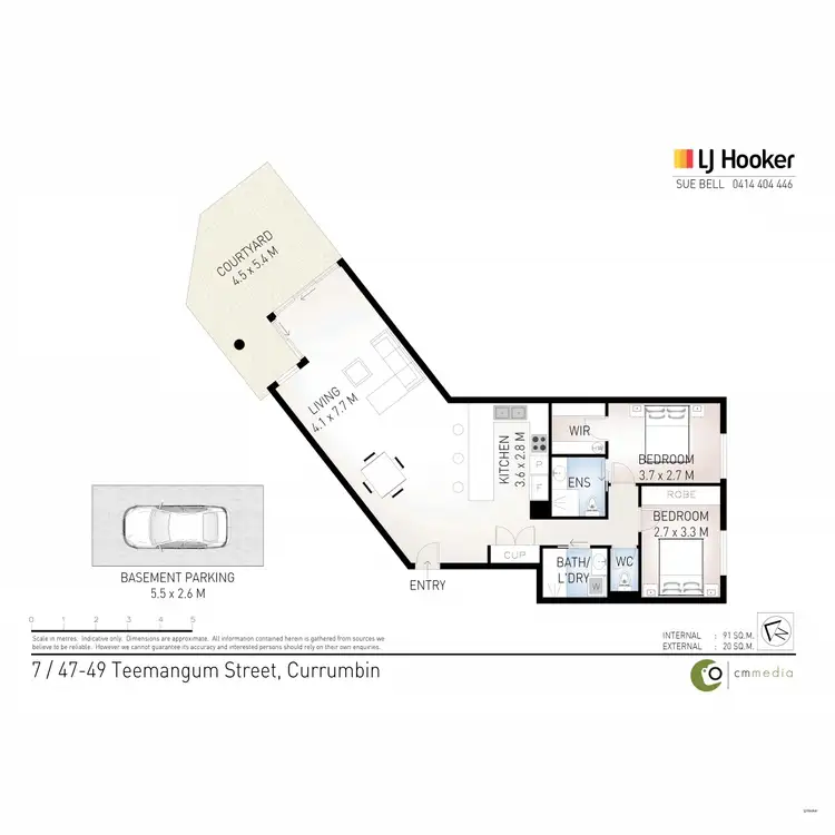 Floorplan of Homely apartment listing, 7/47-49 Teemangum Street, Currumbin QLD 4223