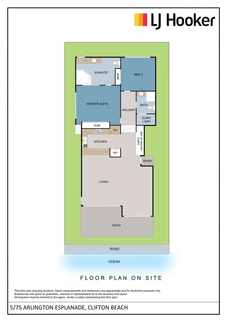 Floorplan of Homely unit listing, Apartment 5/75 Arlington Esplanade, Clifton Beach QLD 4879