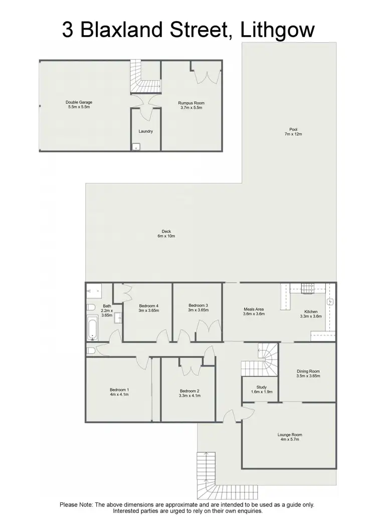 Floorplan of Homely house listing, 3 Blaxland Street, Lithgow NSW 2790