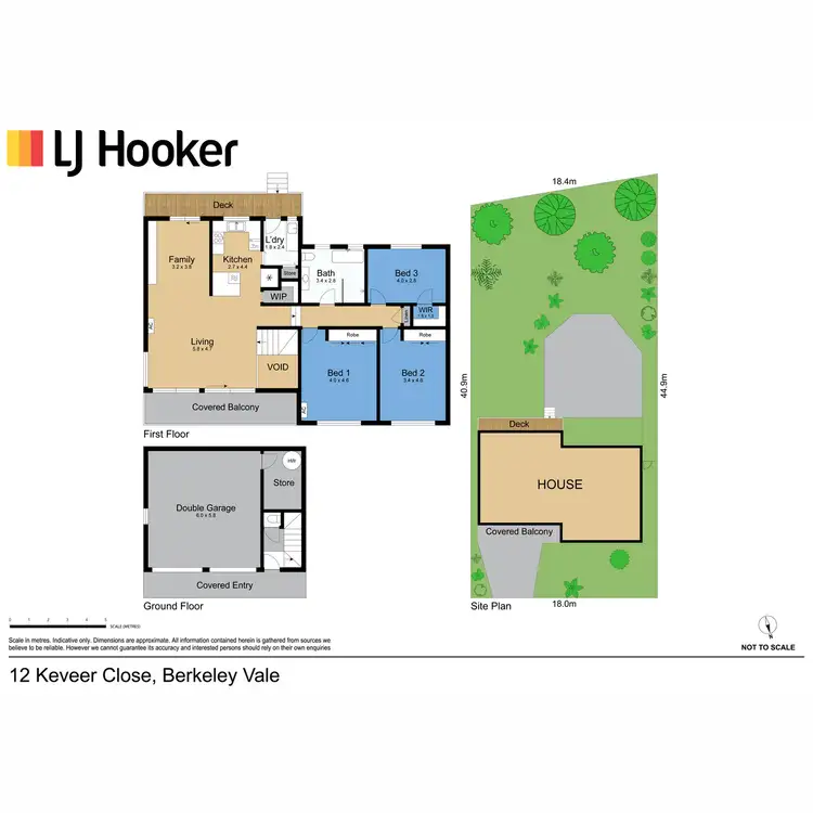 Floorplan of Homely house listing, 12 Keveer Close, Berkeley Vale NSW 2261