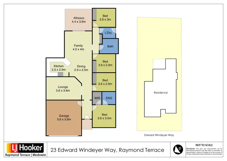 Floorplan of Homely house listing, 23 Edward Windeyer Way, Raymond Terrace NSW 2324