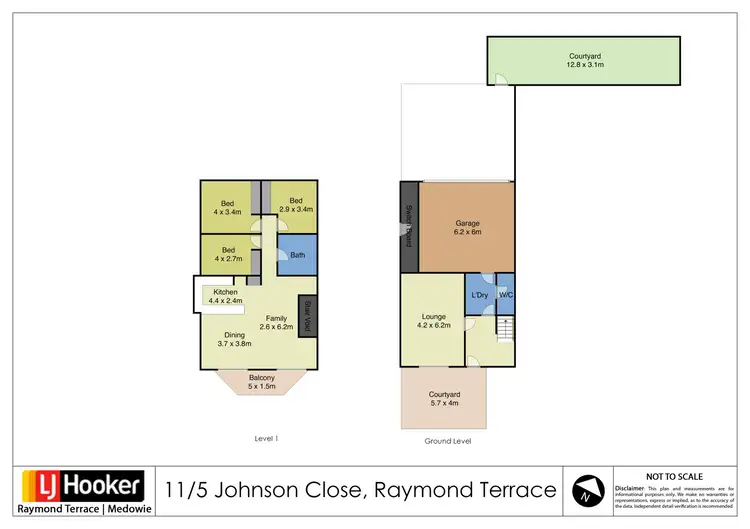 Floorplan of Homely unit listing, 11/5 Johnson Close, Raymond Terrace NSW 2324