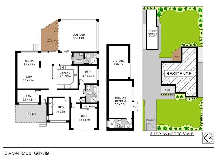 Floorplan of Homely house listing, 13 Acres Road, Kellyville NSW 2155