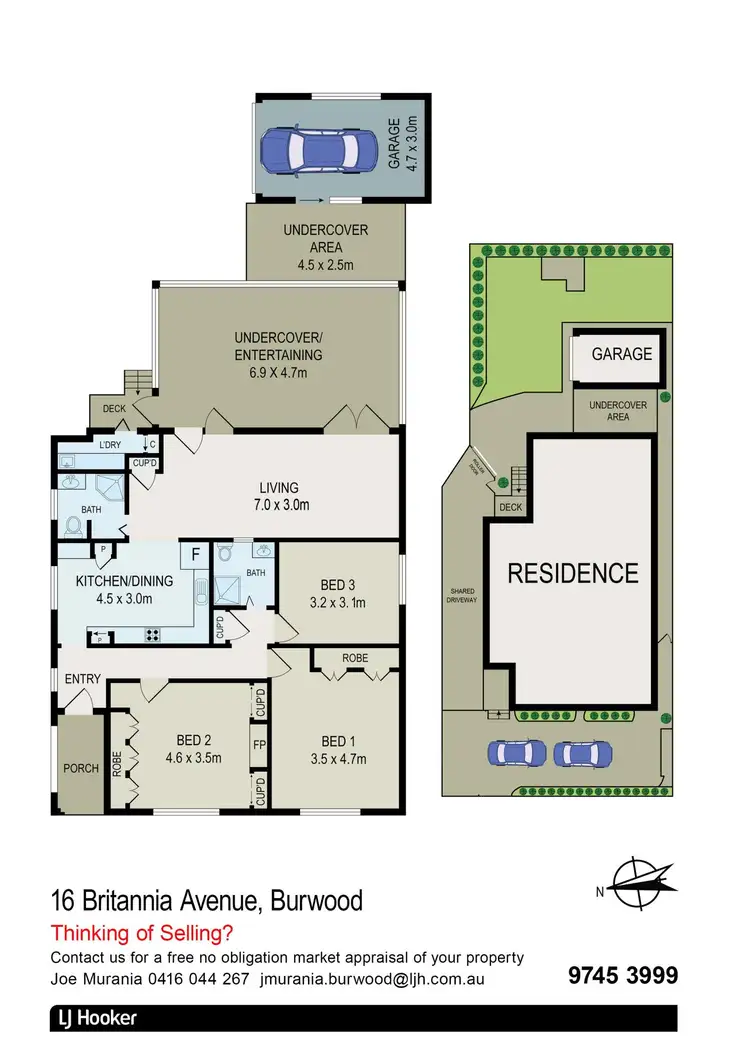 Floorplan of Homely house listing, 16 Britannia Avenue, Burwood NSW 2134