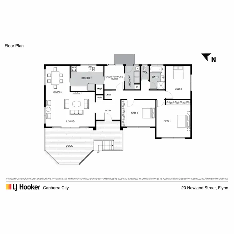 Floorplan of Homely house listing, 20 Newland Street, Flynn ACT 2615