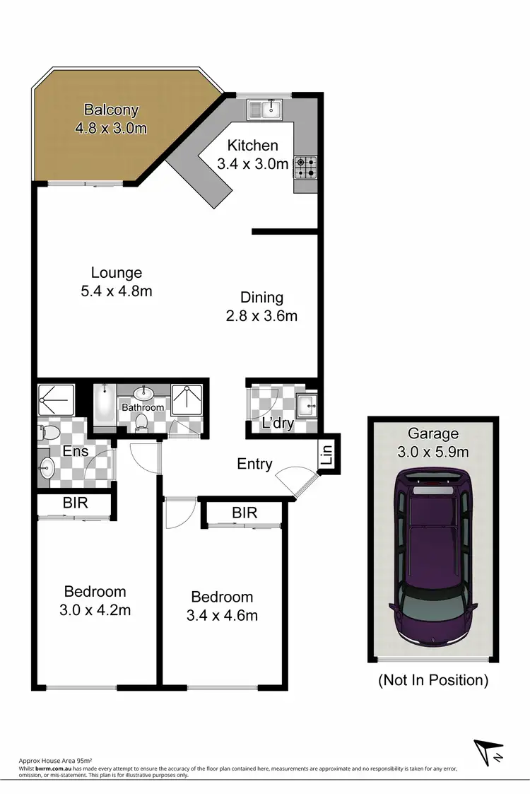 Floorplan of Homely unit listing, 75/512 Victoria Road, Ryde NSW 2112
