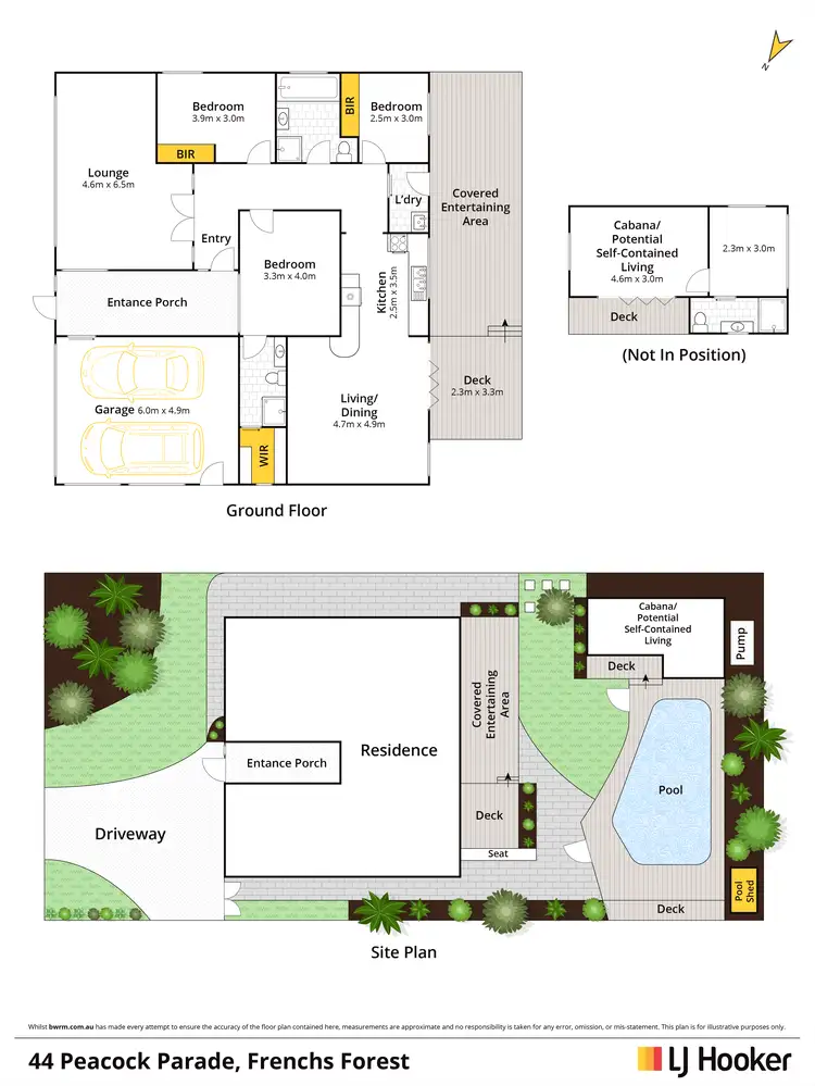Floorplan of Homely house listing, 44 Peacock Parade, Frenchs Forest NSW 2086