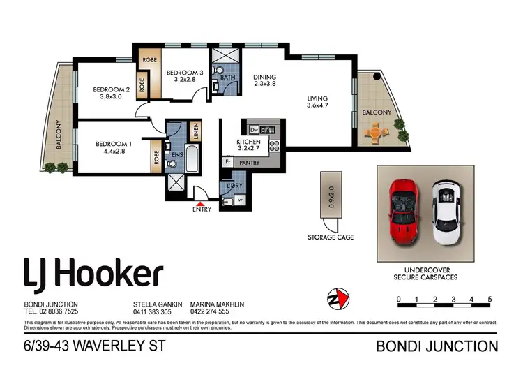 Floorplan of Homely apartment listing, 6/39-43 Waverley Street, Bondi Junction NSW 2022