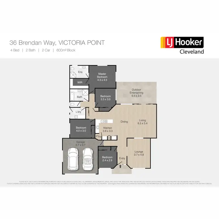 Floorplan of Homely house listing, 36 Brendan Way, Victoria Point QLD 4165