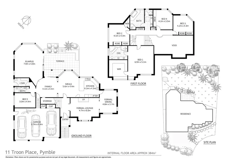 Floorplan of Homely house listing, 11 Troon Place, Pymble NSW 2073