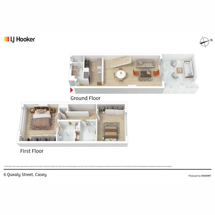 Floorplan of Homely townhouse listing, 6 Quealy Street, Casey ACT 2913