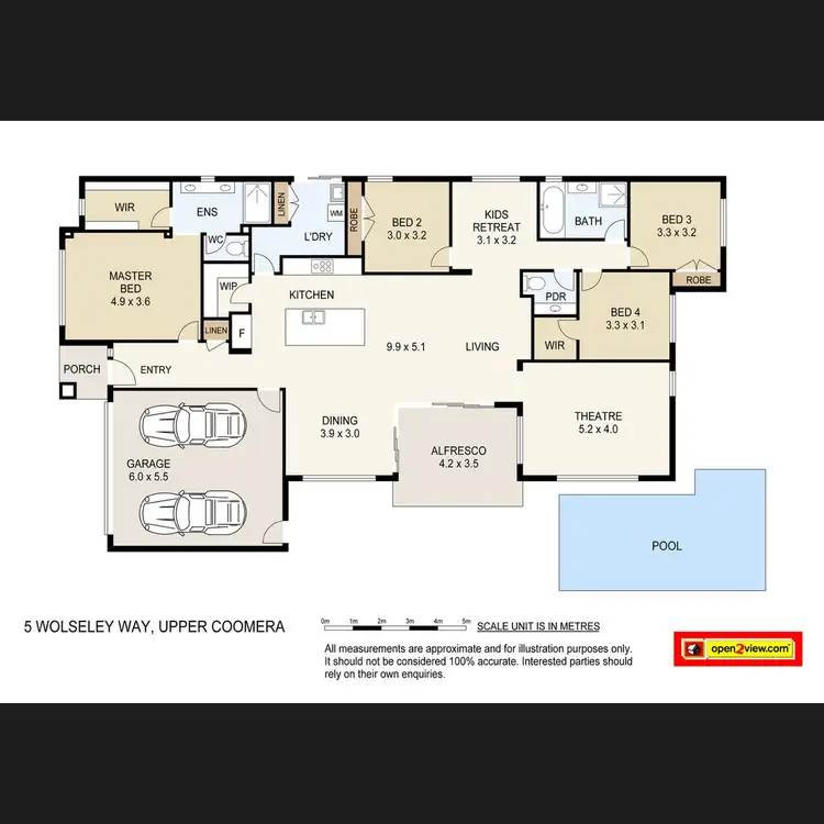 Floorplan of Homely house listing, 5 Wolseley Way, Upper Coomera QLD 4209