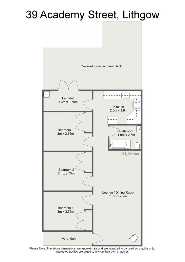 Floorplan of Homely house listing, 39 Academy Street, Lithgow NSW 2790