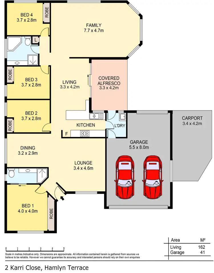 Floorplan of Homely house listing, 2 Karri Close, Hamlyn Terrace NSW 2259