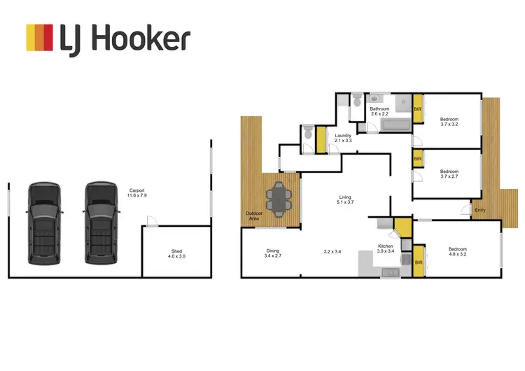 Floorplan of Homely house listing, 19 Dawson Street, Rosedale VIC 3847