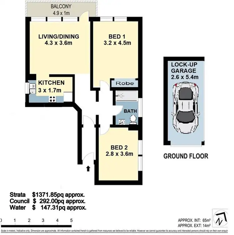 Floorplan of Homely apartment listing, 8/75 Glassop Street, Balmain NSW 2041