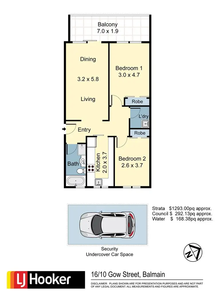 Floorplan of Homely apartment listing, 16/10 Gow Street, Balmain NSW 2041
