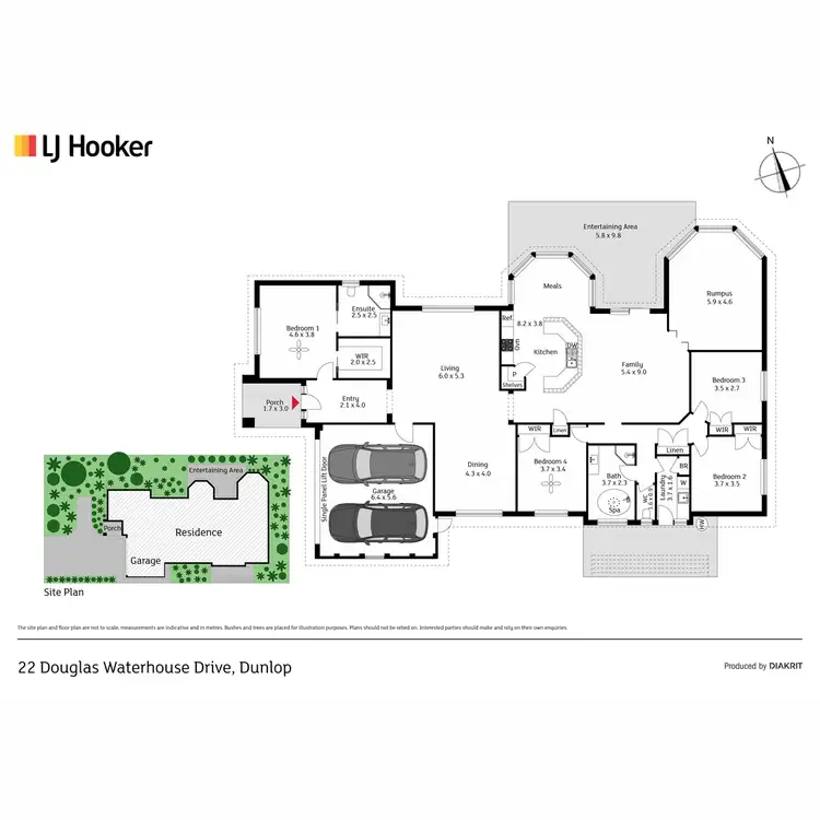 Floorplan of Homely house listing, 22 Douglas Waterhouse Drive, Dunlop ACT 2615