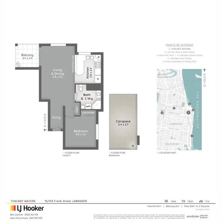Floorplan of Homely unit listing, 15/143 Frank Street, Labrador QLD 4215