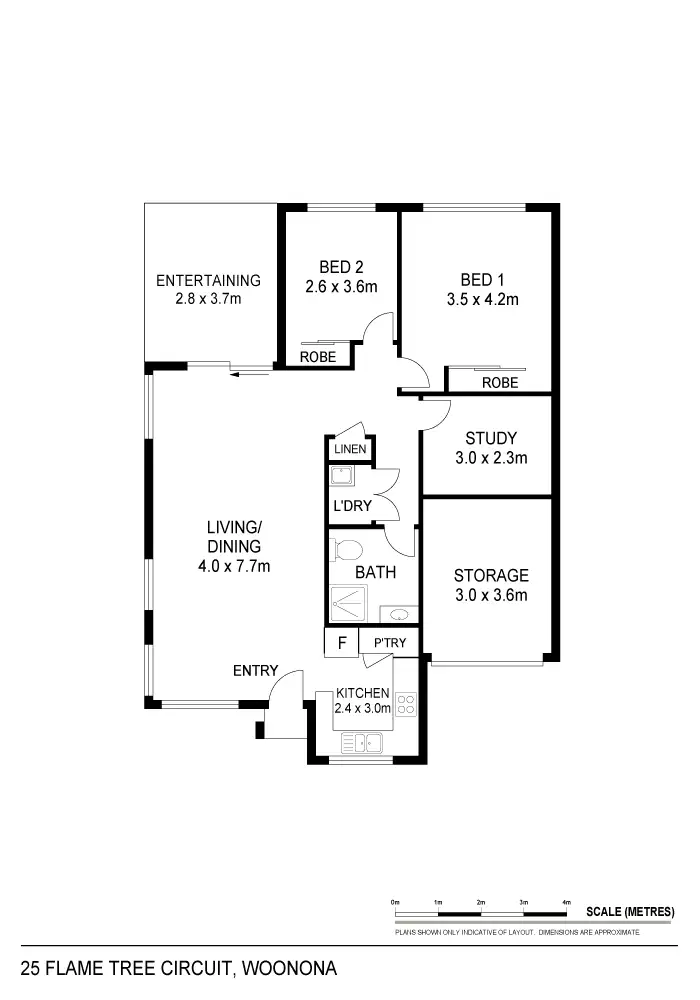 Floorplan of Homely house listing, 25 Flame Tree Circuit, Woonona NSW 2517