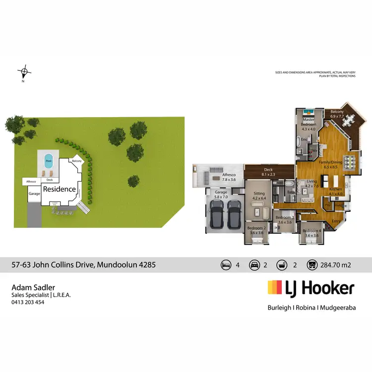 Floorplan of Homely house listing, 57-63 John Collins Drive, Mundoolun QLD 4285