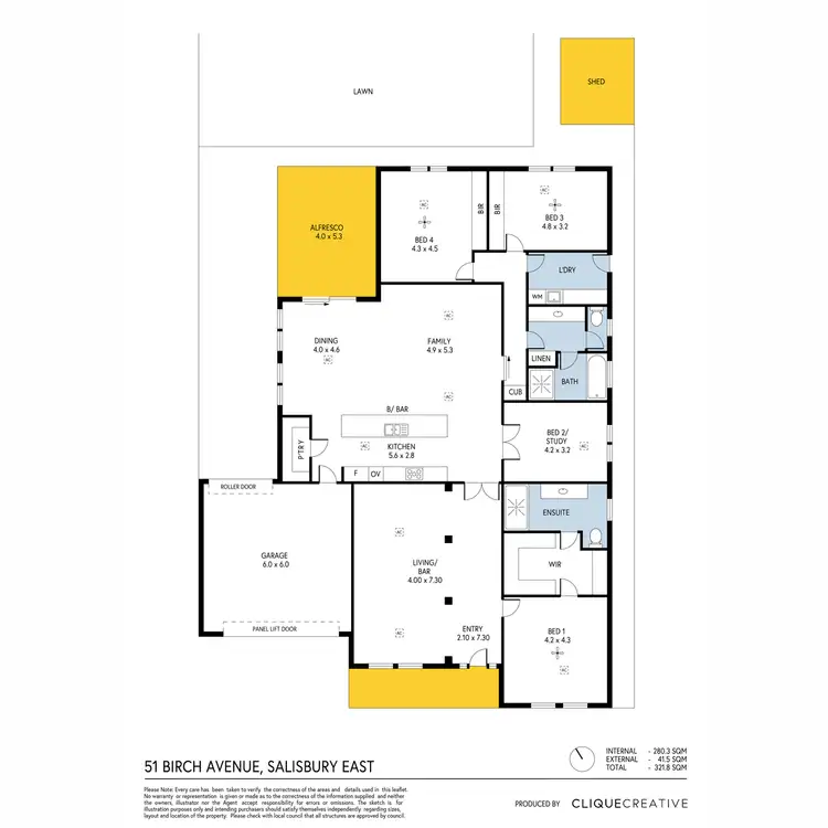 Floorplan of Homely house listing, 51 Birch Avenue, Salisbury East SA 5109