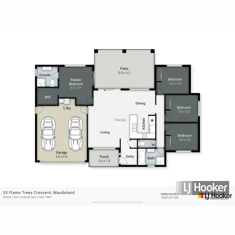 Floorplan of Homely house listing, 33 Flame Trees Crescent, Maudsland QLD 4210