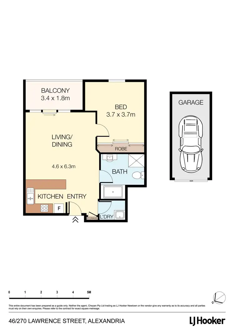 Floorplan of Homely apartment listing, 46/240-272 Lawrence Street, Alexandria NSW 2015