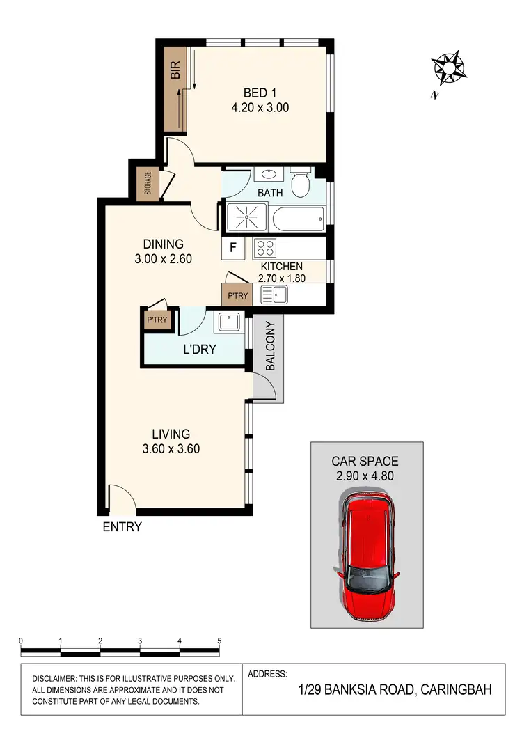 Floorplan of Homely apartment listing, 1/29 Banksia Road, Caringbah NSW 2229