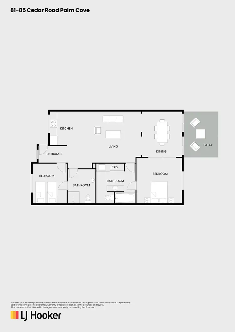 Floorplan of Homely apartment listing, Apartment 50/81-85 Cedar Road, Palm Cove QLD 4879