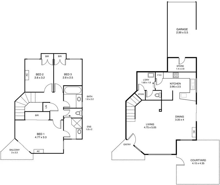 Floorplan of Homely townhouse listing, 4/5 Clover Place, Ascot WA 6104