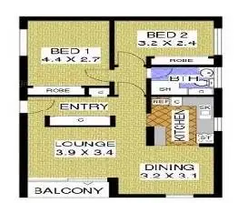 Floorplan of Homely apartment listing, 16/100-108 Subiaco Road, Subiaco WA 6008