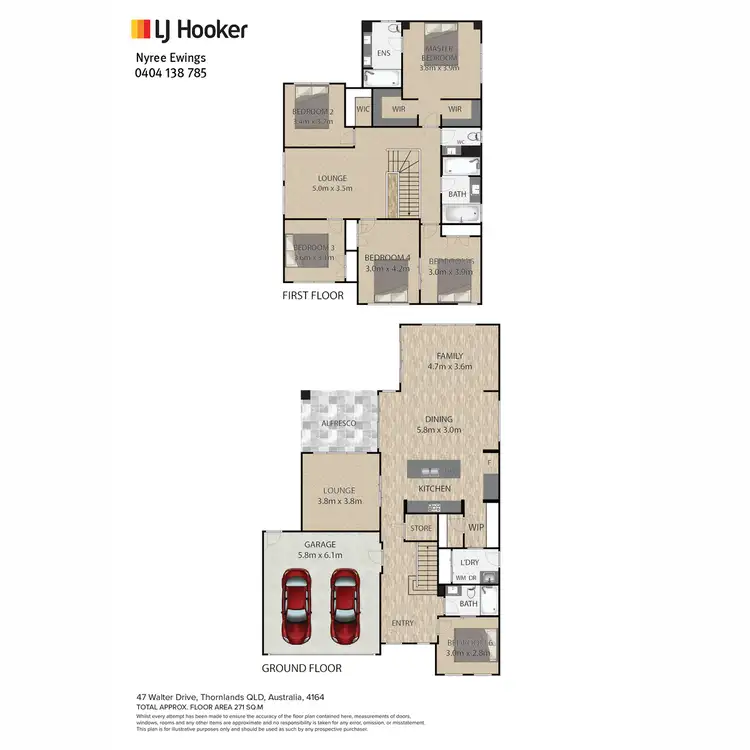 Floorplan of Homely house listing, 47 Walter Drive, Thornlands QLD 4164