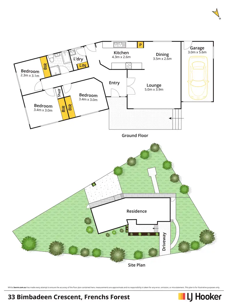 Floorplan of Homely house listing, 33 Bimbadeen Crescent, Frenchs Forest NSW 2086