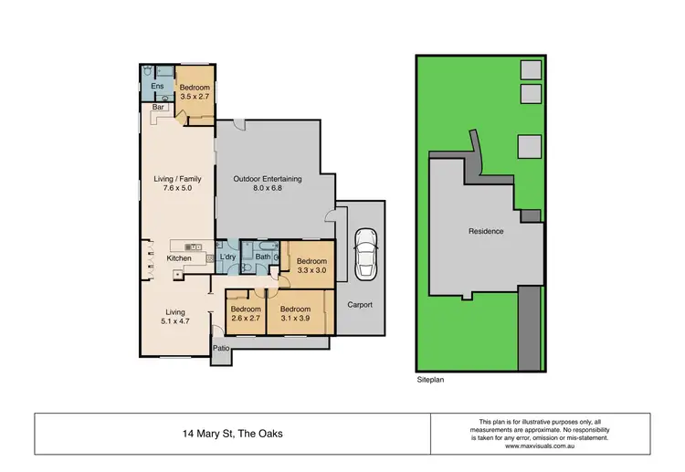 Floorplan of Homely house listing, 14 Mary Street, The Oaks NSW 2570