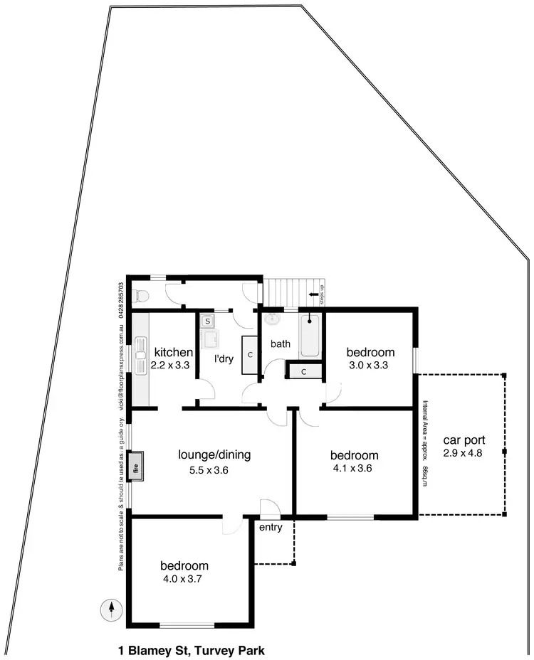 Floorplan of Homely house listing, 1 Blamey Street, Turvey Park NSW 2650