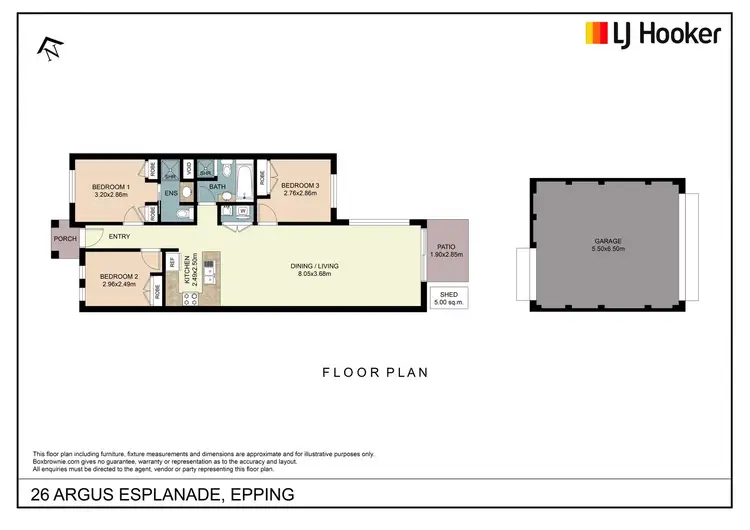 Floorplan of Homely house listing, 26 Argus Esplanade, Epping VIC 3076