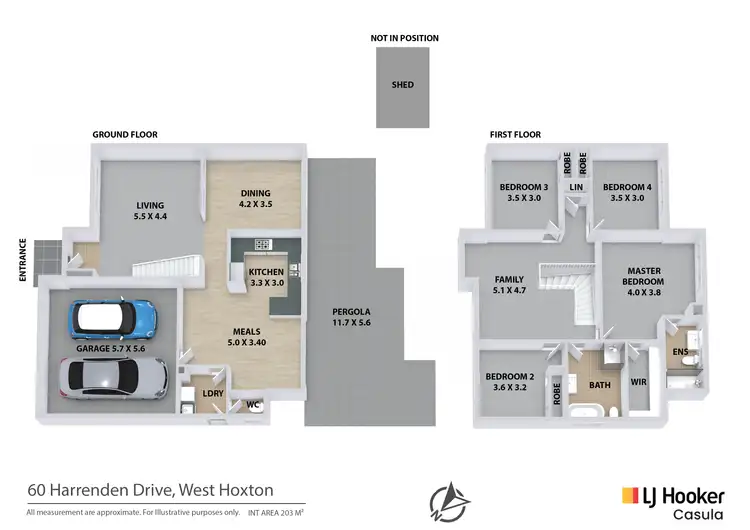 Floorplan of Homely house listing, 60 Harraden Drive, West Hoxton NSW 2171
