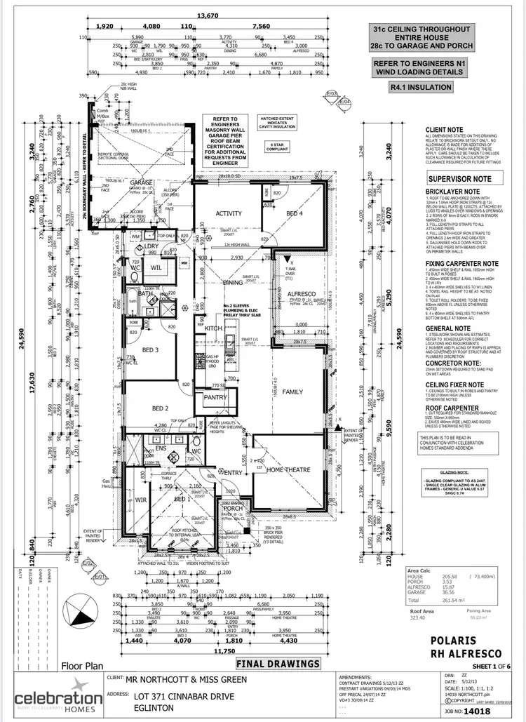 Floorplan of Homely house listing, 59 Cinnabar Drive, Eglinton WA 6034