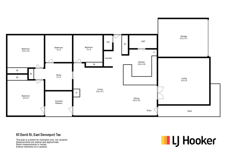 Floorplan of Homely house listing, 65 David Street, East Devonport TAS 7310