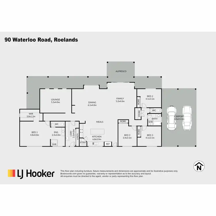Floorplan of Homely house listing, 90 Waterloo Road, Roelands WA 6226