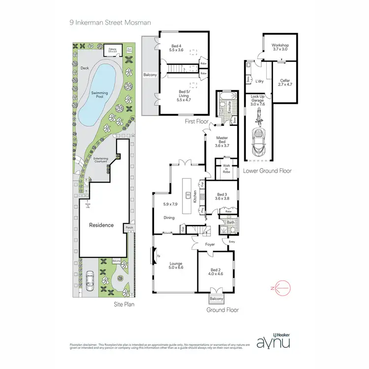 Floorplan of Homely house listing, 9 Inkerman Street, Mosman NSW 2088