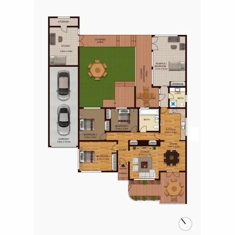 Floorplan of Homely house listing, 107 La Perouse Street, Narrabundah ACT 2604