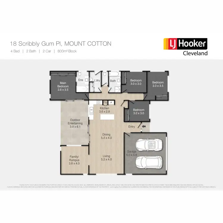 Floorplan of Homely house listing, 18 Scribbly Gum Place, Mount Cotton QLD 4165