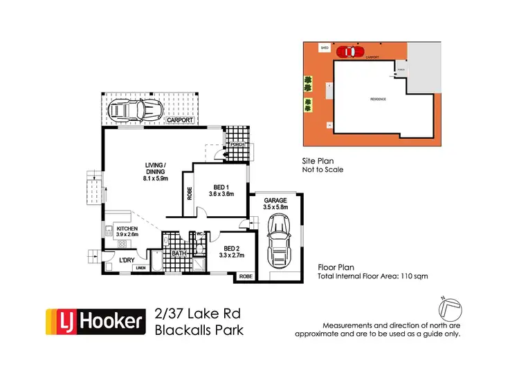 Floorplan of Homely villa listing, 2/37 Lake Street, Blackalls Park NSW 2283